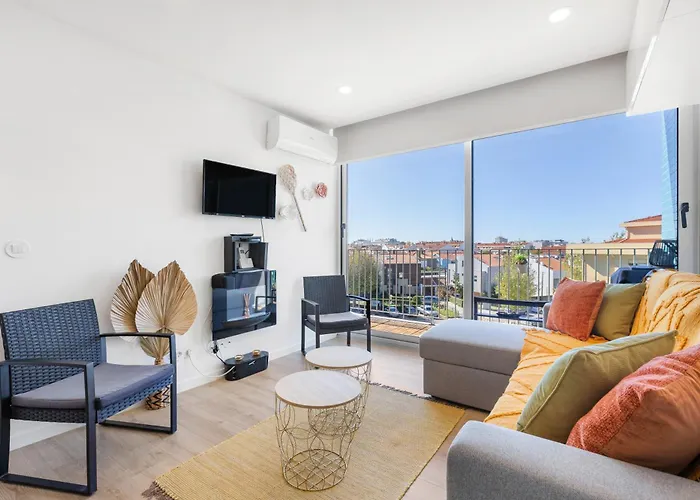 Appartement Blue Breeze | Pool View, Gym & Balcony Espinho (Aveiro)