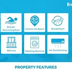 Blue Breeze | Pool View, Gym & Balcony * Espinho
