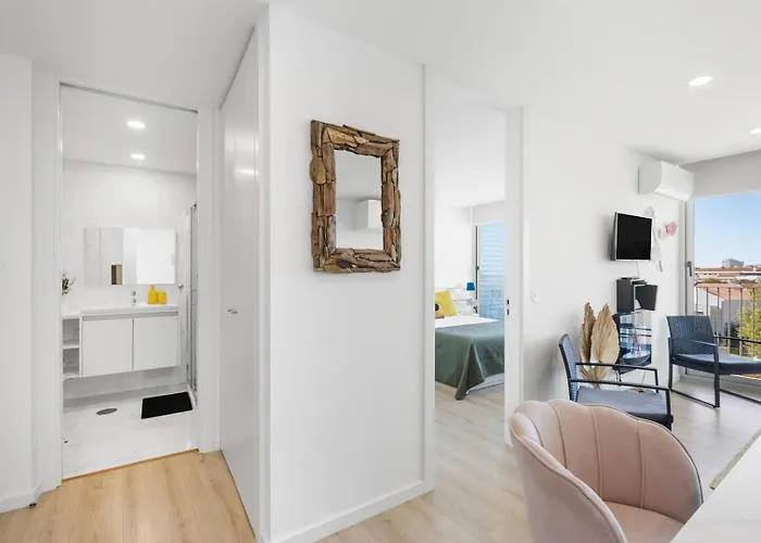 Blue Breeze | Pool View, Gym & Balcony Apartmán Espinho (Aveiro)